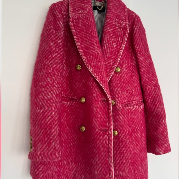 J. Crew Pink Pea Coat - Picture 7 of 10